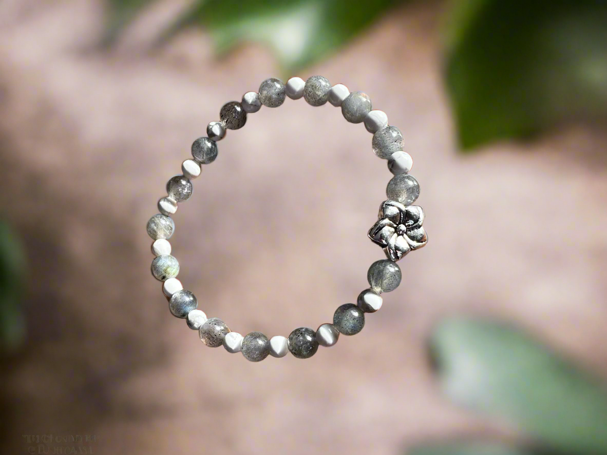 Bracelet Labradorite & Howlite
