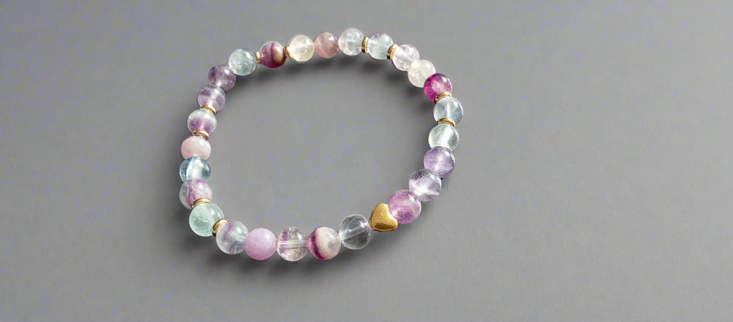 Bracelet fluorine multicolore