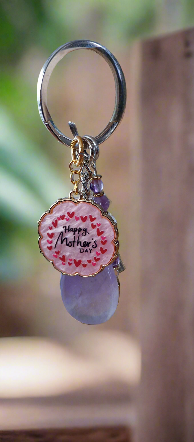 Porte clefs Améthyste fête des mères 💜