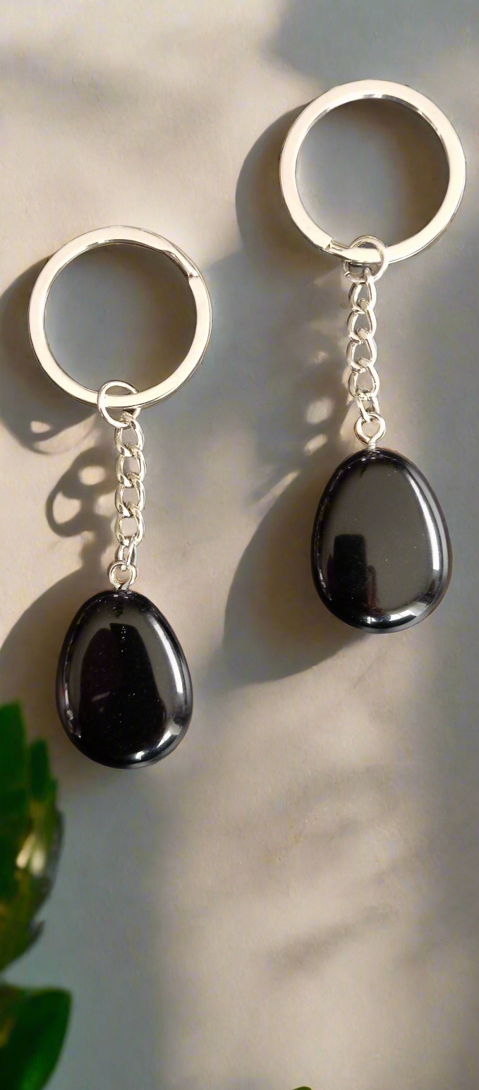 Porte clefs obsidienne