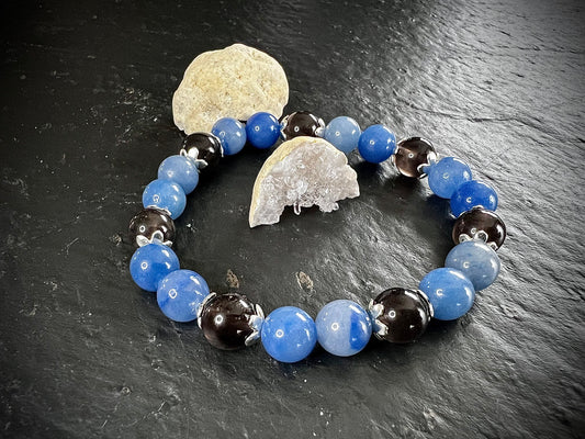 Bracelet aventurine bleue