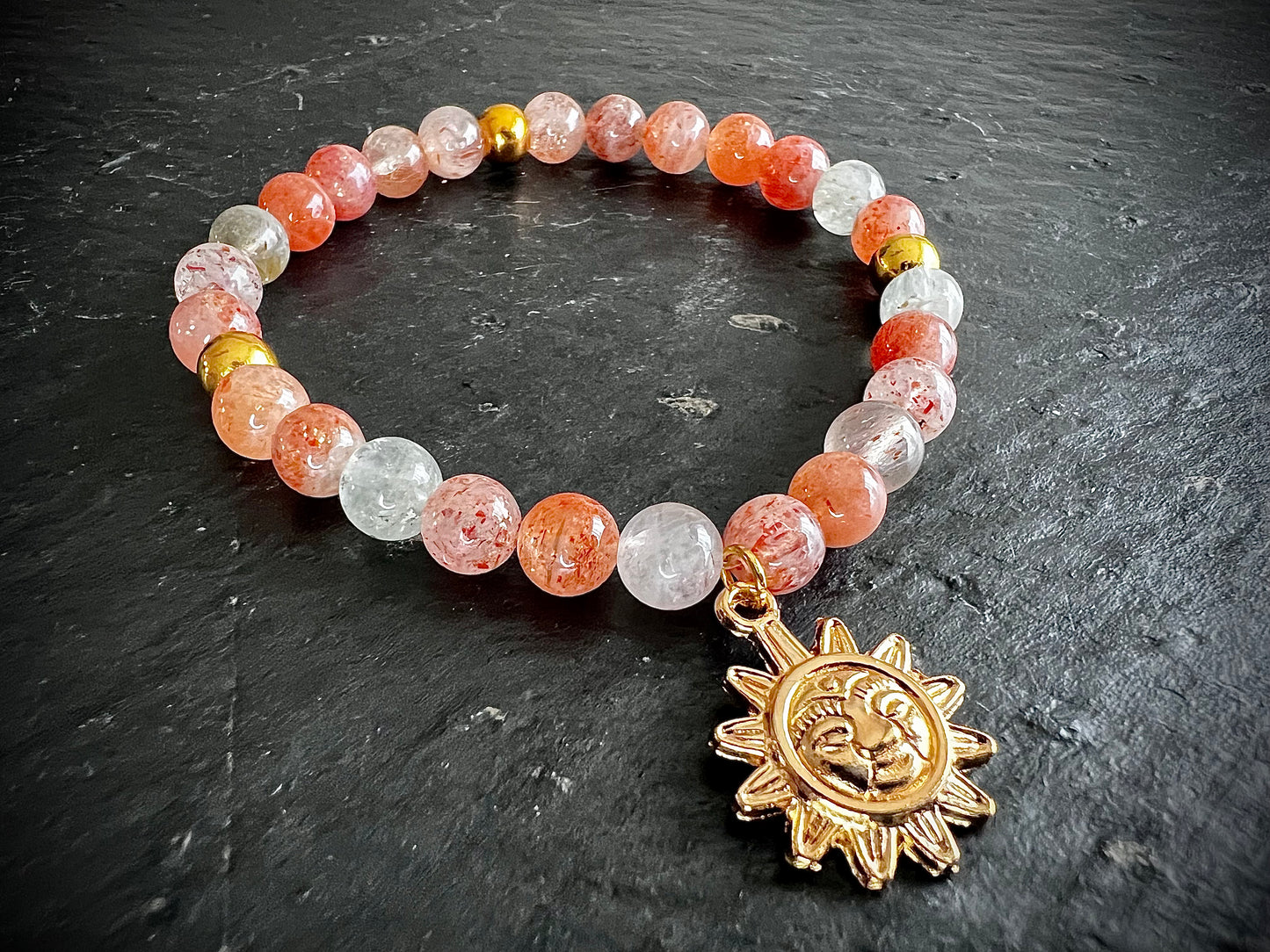 Bracelet pierre du soleil & soleil