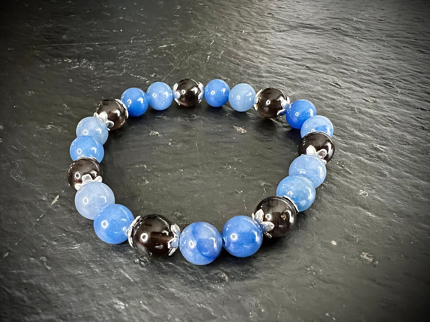 Bracelet aventurine bleue