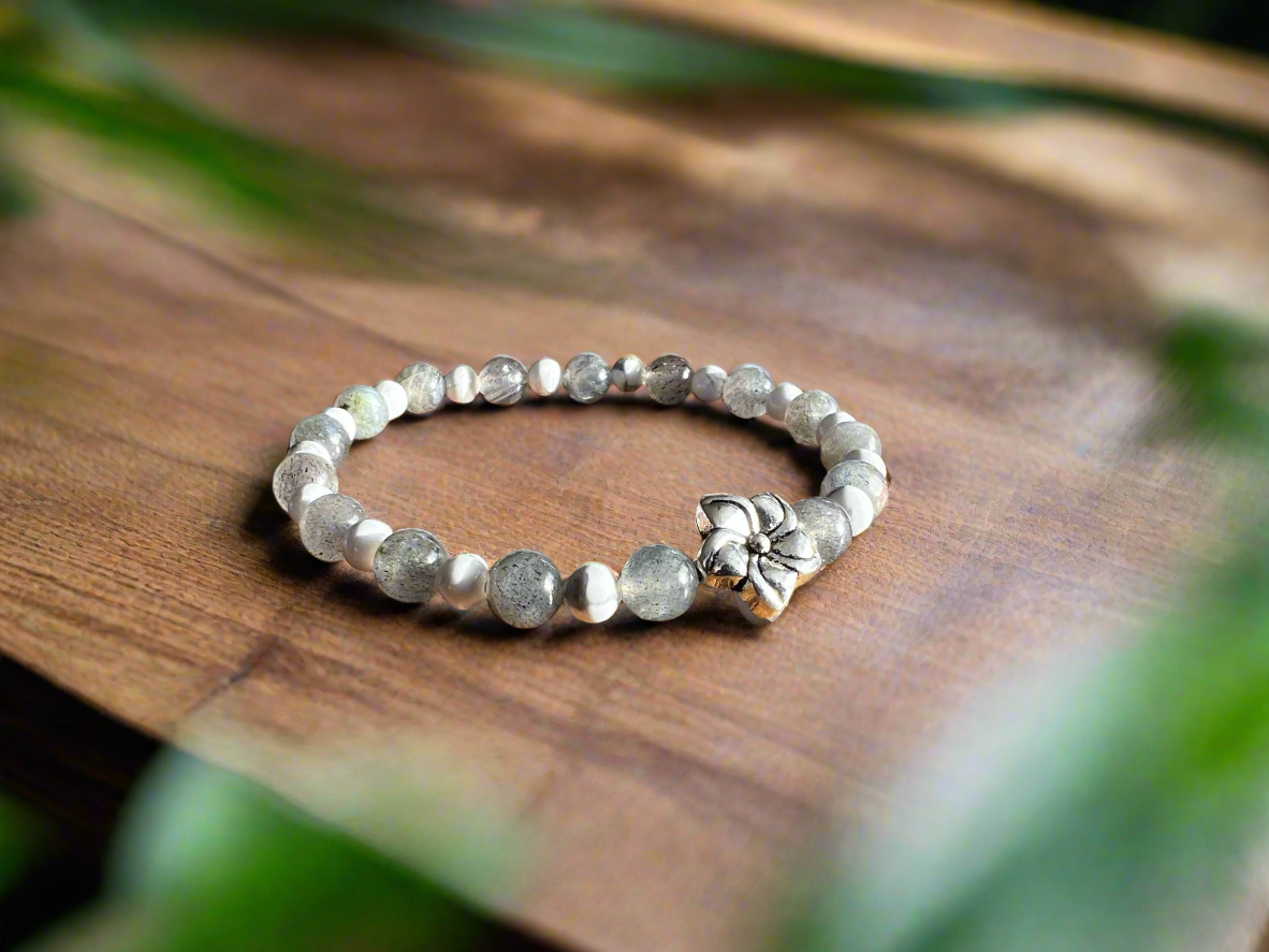 Bracelet Labradorite & Howlite