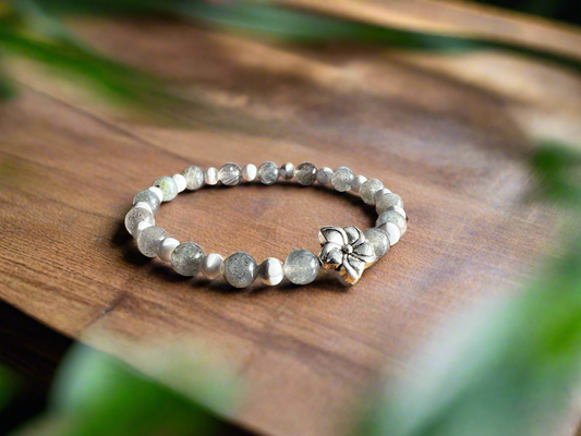 Bracelet Labradorite & Howlite