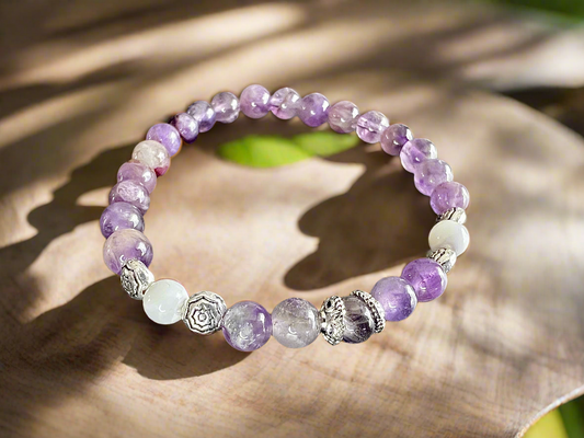 Pierre améthyste & nacre