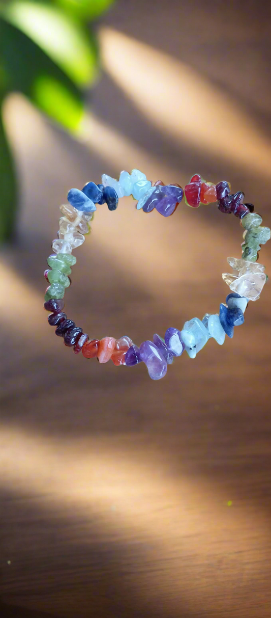 Bracelet 7 chakras chips